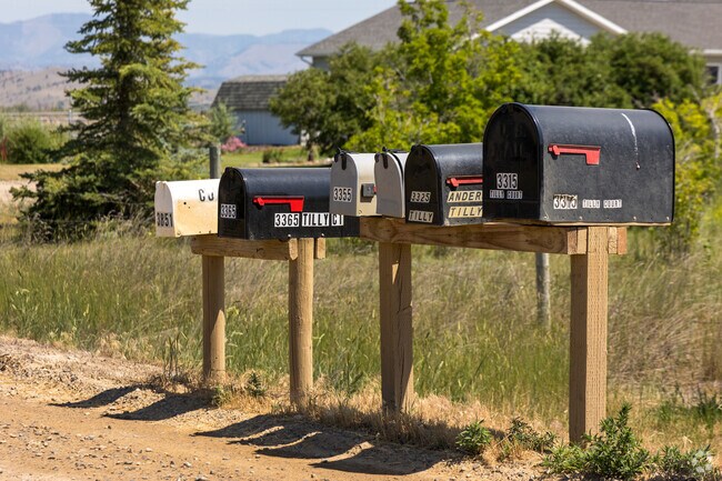 Mailboxes at the top of the road are common in East Helena Valley.