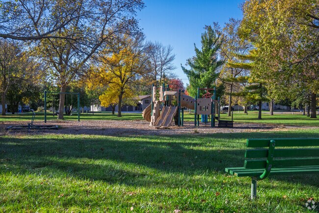 Enjoy the great playground, swings, and slides in the beautiful Glencoe setting.