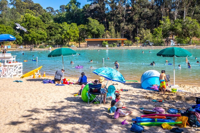 Don Castro Regional Recreation Area near Upper B Street is a popular place on sunny days.