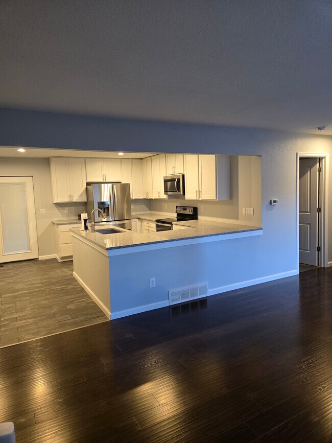 Kitchen open to Living Room