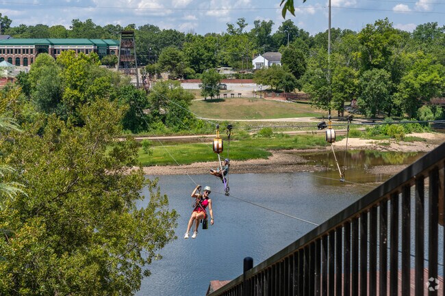 Waverly Terrace residents can zipline over the Chattahoochee River.