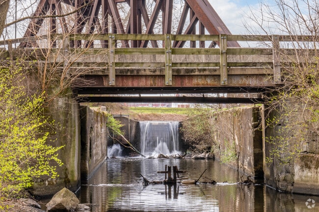 The canal system, a remnant of the steel industry, provides unique beauty in East Allentown.