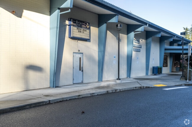 Brier Elementary School info board.