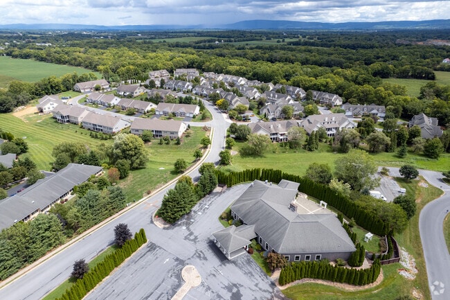 A subdivision of homes surround the Cortland Mansion.