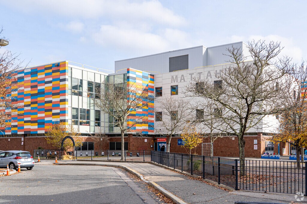Mattahunt Elementary School provides education in the Mattapan neighborhood of Boston.