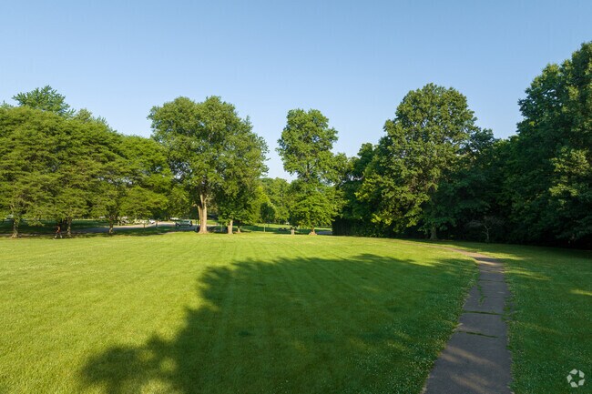 Flint Park offers luscious green space in the Village at Worthington.