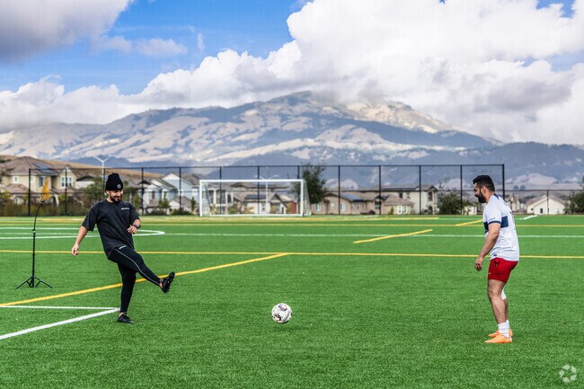 Kick around on the scenic soccer field at Sunset Ridge Park in San Ramon.