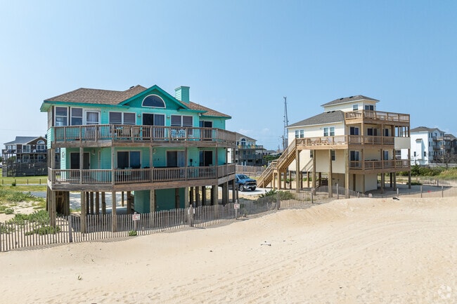 Find gorgeous oceanfront homes with large balconies in Rodanthe on the Outer Banks.