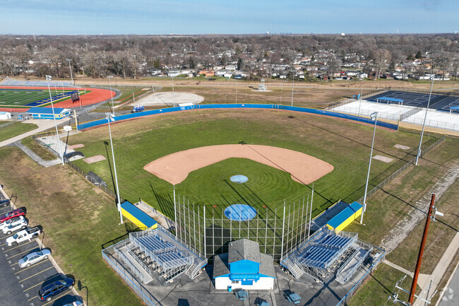 Highland Middle School uses Highland High Schools baseball field.