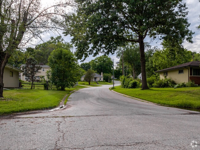 Davidson streets are dappled in shade from the large mature trees all around.
