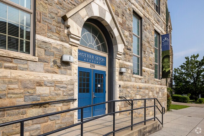 Mother Seton Academy building in East Baltimore Midway.