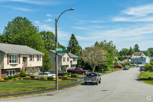 Raised ranch homes line the streets of Winnmere neighborhoods developed in the 1970s and 1980s.