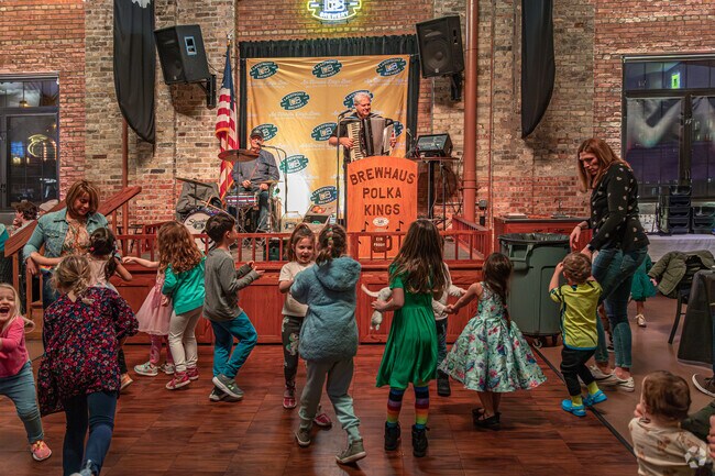 Bring the kids to dance to Polka music on Friday nights at Lakefront Brewery in Brewers Hill.