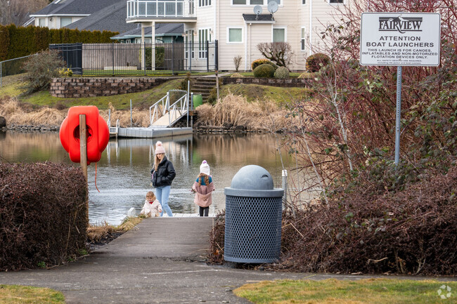 The residents of Fairview enjoy walks along Blue Lake.