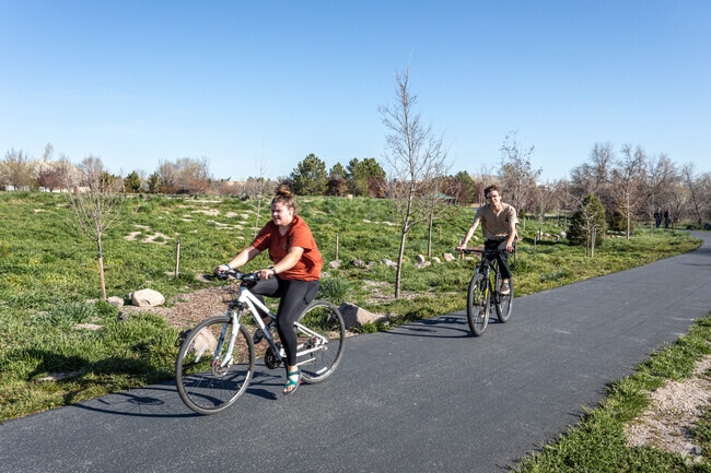 Enjoy a bike ride on the Jordan River Parkway Trail located in the South Jordan neighborhood.