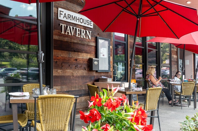 Enjoy indoor or outdoor dining at Farmhouse Tavern in Bedford Hills.
