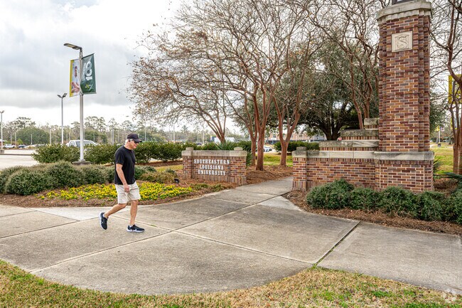Many Hammond residents walk around Southeastern Louisiana University for exercise.