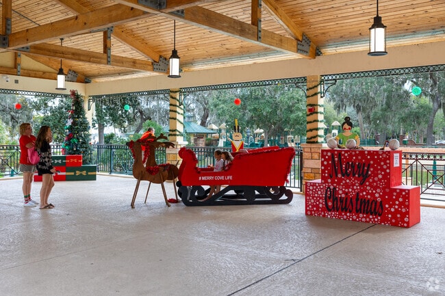 Kids love the festive decoration in downtown Green Cove Springs neighborhood.
