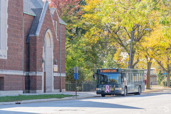 Residents in Downtown benefit from several Green Bay Metro buses for easy travel.