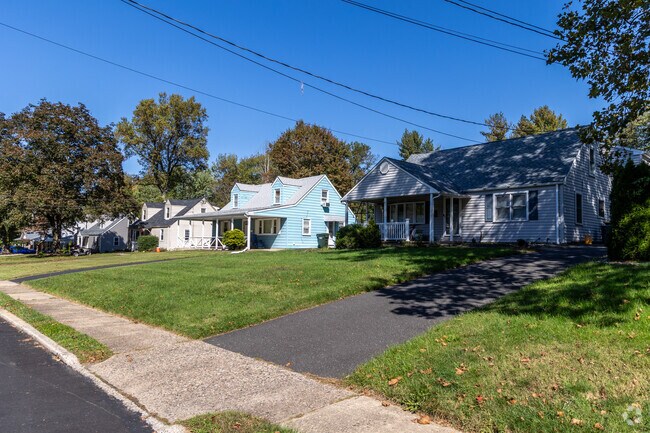 Some homes in Upper Moreland feature bright, eye-catching colors that add character to the neighborhood.