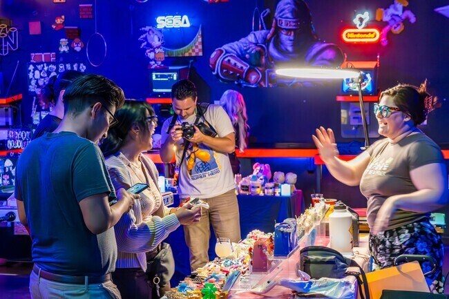 Residents have fun with the community on Anime Night, in Winchester.