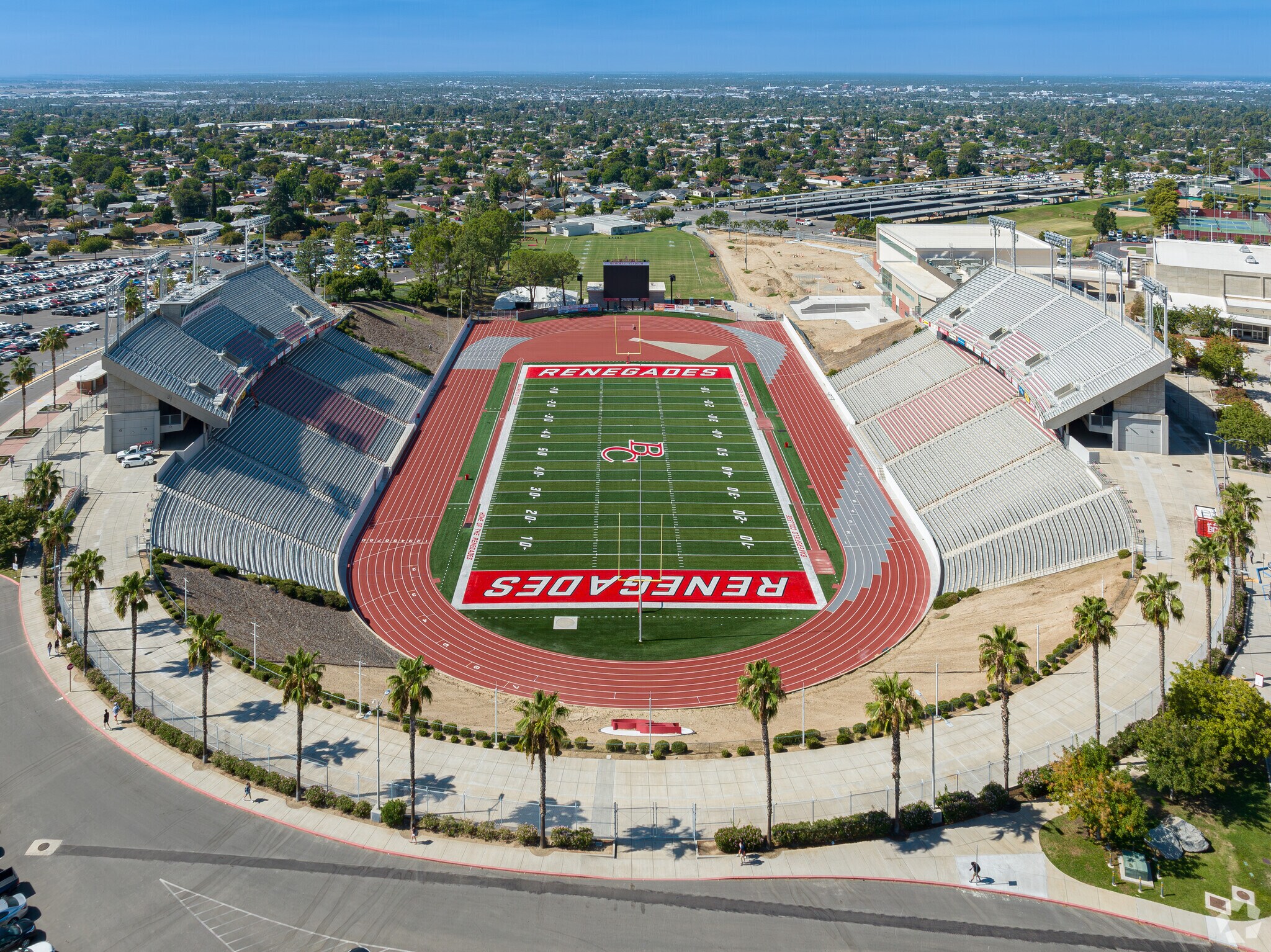 Residents of College Heights can catch a ball game at Bakersfield College stadium.