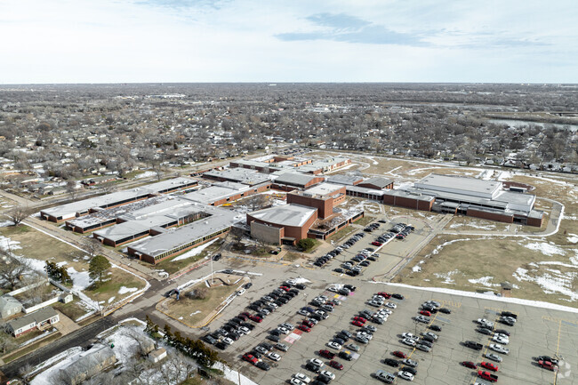 Here is an aerial view of Enterprise Elementary School.