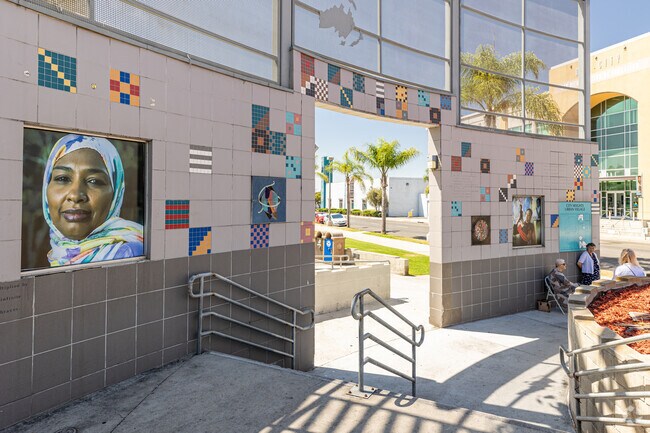 Murals adorn Teralta West's public spaces.