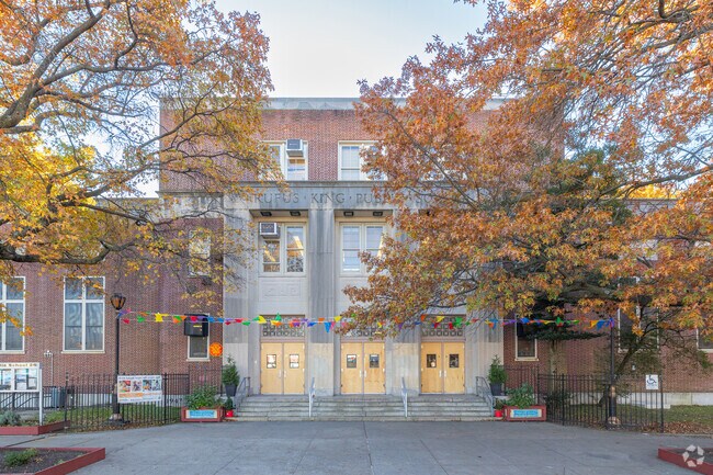 P.S. 26 Rufus King School in Queens has a classic facade.