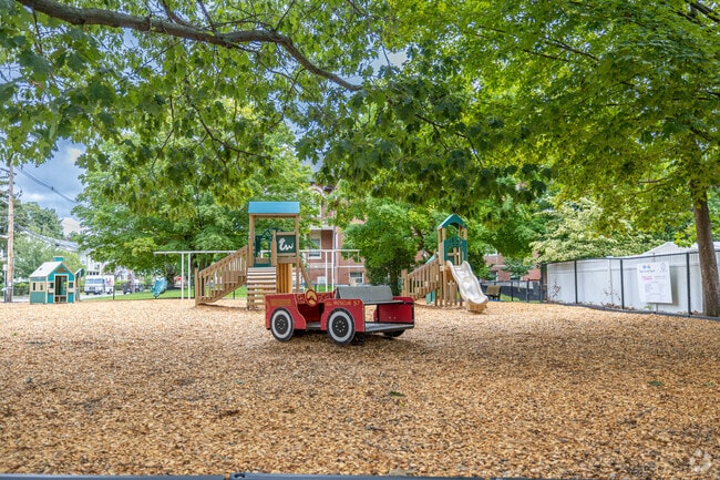 The Lincoln Playground in the Wyoming neighborhood of Melrose, MA is right next to Lincoln Elementary School.