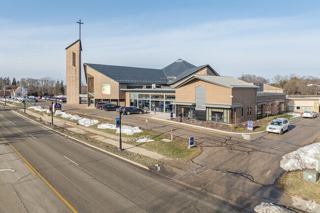 An aerial view of Holy Apostles School in New Berlin.