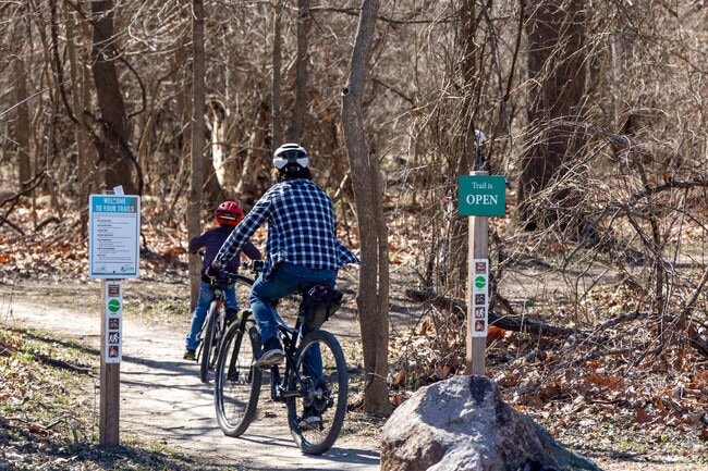 Just across the river from Saylorville, residents can ride the Sycamore Trails.