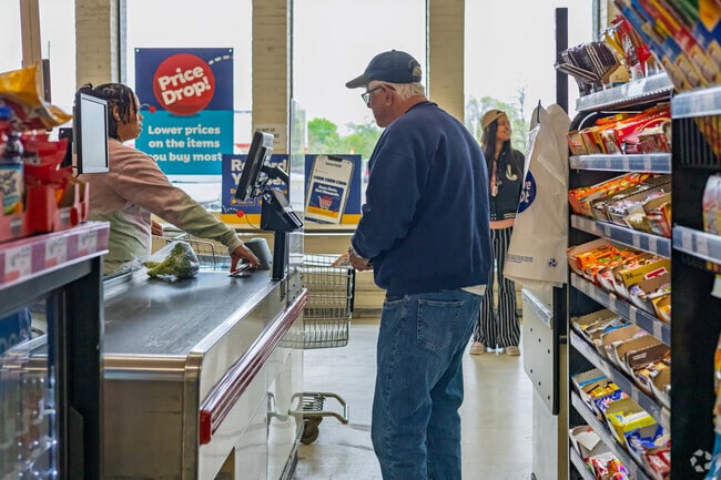 Reasonable prices and a quick checkout bring many Brownell shoppers to Save a Lot.