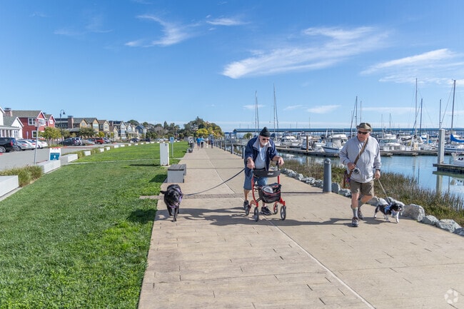 Peacock Gap residents are lucky to live on the water near the marina.
