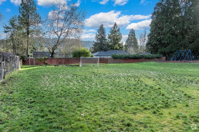 Village School has a soccer field for students to play on in Eugene.