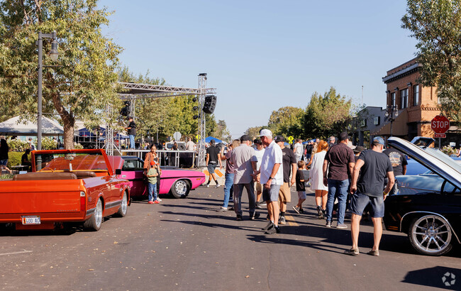 See the car show at the Riverbank Wine and Cheese Festival in Downtown City of Riverbank.