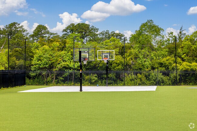 Basketball courts at St Andrew's School of Math & Science in West Ashley.