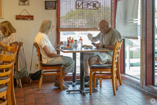 The Red Rooster has a friendly relaxed atmosphere.