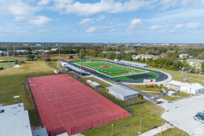 Leto High School has ample outdoor space for students to exercise.