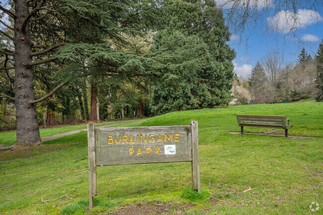 Picturesque Burlingame Park in the South Burlingame neighborhood.
