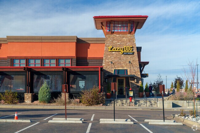 Lazy Dog describes itself as a relaxed, lodge-chic chain serving global comfort fare.