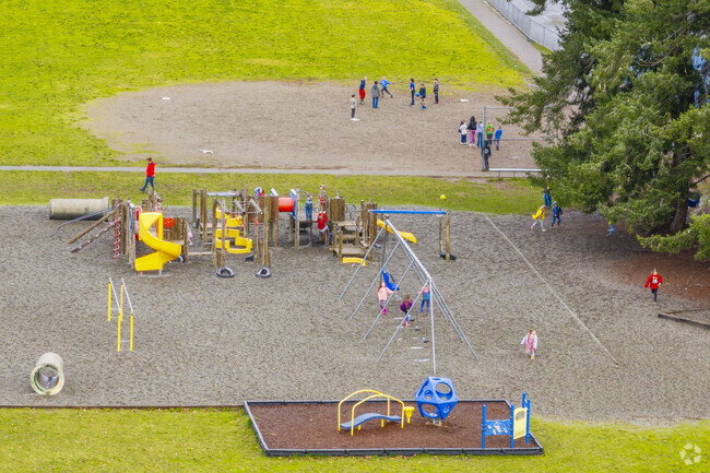 Playground where kids enjoy recess at Weyerhaeuser Elementary School.