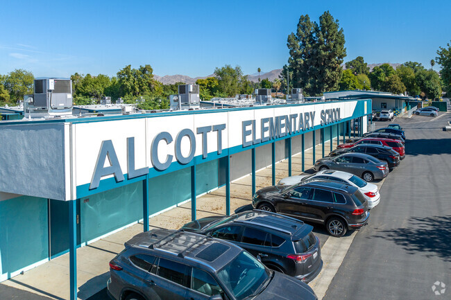 Alcott Elementary School challenges and encourages children to learn.