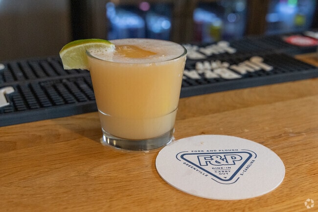 The Signature OJ Ice cube is used on many cocktails at the Fork and Plough in Overbrook.