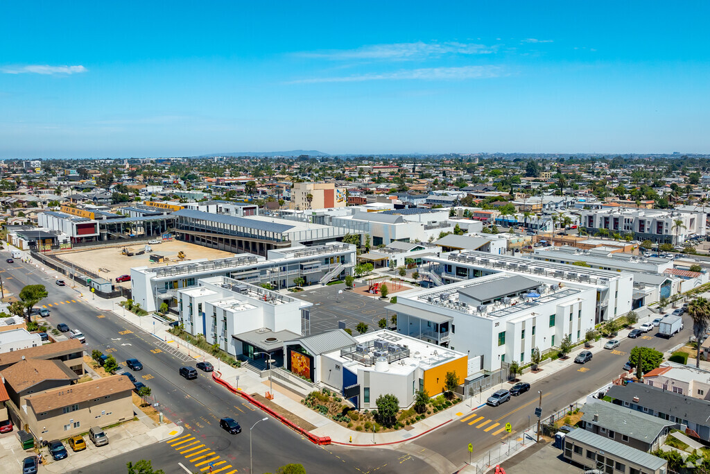 A view from above Central Elementary School.