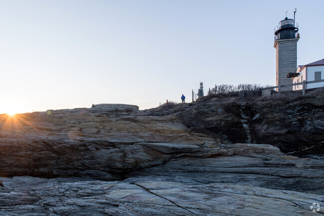 Sunsets at Beavertail State Park are a short drive from the West Reach Estates neighborhood.