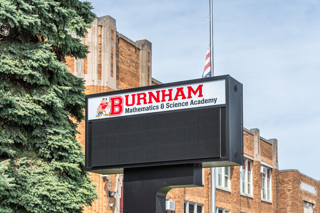 Burnham Elementary Burnham Math & Science Academy's student to teacher ratio is 14 to 1.