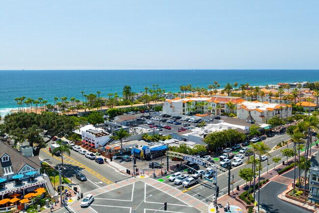The beach is always nearby in Carlsbad Village.