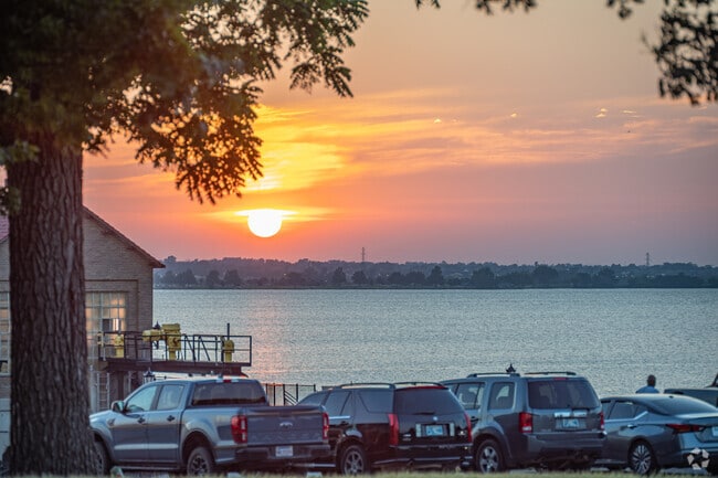 Catch the amazing sunset over Lake Overholser.