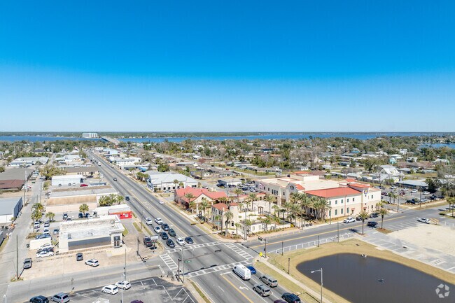 Highway 77 leads travelers in and through the middle of Lynn Haven.